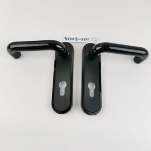 Tay Nắm Cửa Hiện Đại Nylon Khóa Xử Lý Nhựa <span class=keywords><strong>Lever</strong></span> Cho Mộng Lock Trắng Đen Xám Màu Trong Cửa Y Tế Cửa Nhôm - Product Image 6