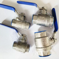 Vannes à boisseau sphérique manuelles en acier inoxydable 2PC avec filetage NPT femelle, OEM, pour contrôle haute température eau, huile, gaz, marche/arrêt, pour applications industrielles