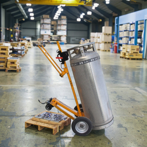 Electric Cylinder <strong>Trolley</strong> Gas Bottle Cart Medical Oxygen Bottle Carrier <strong>Trolley</strong> - Product Image 3