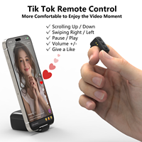 Anillo Inteligente A01 con Control Remoto, Controlador de Clics para TikTok, Pasador de Páginas PPT, Disparador de Cámara