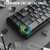 Clavier Mécanique Sans Fil Attack Shark X66 Disposition 60% Touches Intégrales Hotswappable Sans Conflit Trois Modes RVB pour Gaming