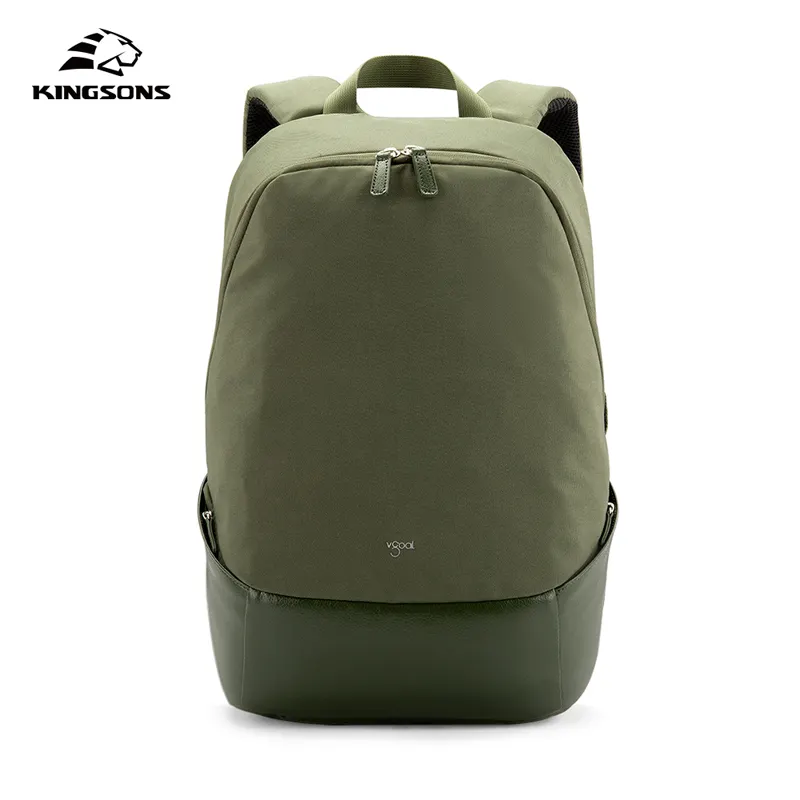 Round Design RPET Backpack Light Carry On Bag Daily Commuting Pack Black Green Laptop Backpack Bag For Men Women