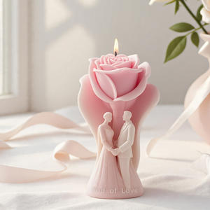Rose Vow cero <span class=keywords><strong>stampi</strong></span> regalo di san valentino di nozze fragrante pietra candela stampo in Silicone <span class=keywords><strong>per</strong></span> aromaterapia decorazioni regalo - Product Image 4