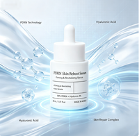 Sérum Visage Revitalisant aux Peptides PDRN, Acide Hyaluronique, Vitamine C, Correcteur de Pigmentation Raffermissant, Sans Sulfate, 30mL, Marque Privée