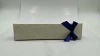 Boite en soie papillon bleu mat, avec Logo personnalisé, petite boîte cadeau pour les bijoux, 50 pièces