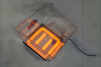 LED Rechargeable Acrylique Conteneur Seau Nightclub Bar Lumineux Raisin Rouge Vin Whisky Vodka Acrylique LED Bière Affichage