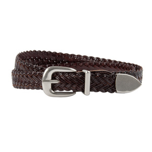 <span class=keywords><strong>Ceinture</strong></span> en tissu en cuir tressé de Style rétro pour femmes 5 couleurs pantalons décontractés réglables en alliage épingle sans trou décorée <span class=keywords><strong>ceinture</strong></span> en cuir PU - Product Image 1