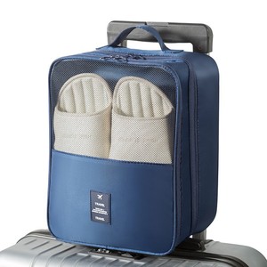 LX-7145 Shoe Bag Oxford Cloth Water Resistant Mesh Front Double Layer Travel Storage For Business Trips And Travel With Handle - Product Image 4