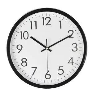 7 Inch Cheap Plastic Nordic Home Decoration Simple Round Wall Clock