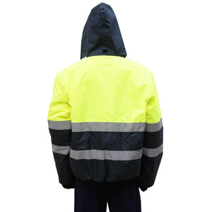 Grosir Jaket Kerja Keselamatan Musim Dingin Biru <span class=keywords><strong>Navy</strong></span> Tahan Air - Product Image 4
