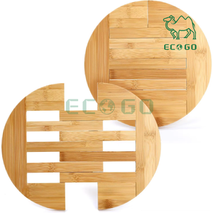 Alfombrilla extensible de 10 pulgadas a 12,5 pulgadas, paquete de 2 salvamanteles de bambú, platos calientes, cuencos, platos - Product Image 4