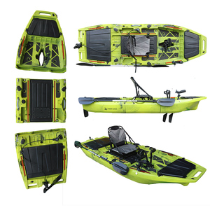 Kayak modulaire à pédales 2026 de 10 pieds avec hélice, pour 1 personne, en HDPE, avec compartiment de rangement pour poissons vivants, coque en plastique, pour rivières et mer - Product Image 6