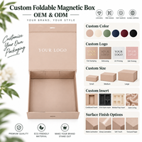Boîte cadeau à fermeture magnétique avec logo personnalisé de haute qualité, boîte rigide en carton magnétique pliable pour l'emballage de produits cosmétiques et de soins de la peau
