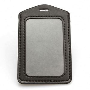 High Quality Soft PU Business Card <b>Holder</b> Fashionable <b>ID</b> Card Badge <b>Holder</b> 3 in Custom Brand From Premium Supplier - Product Image 1