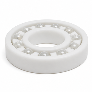 6006 Deep Groove Ball Bearing 30x55x13mm — POM Rings, <b>Glass</b> Balls, Nylon <b>Cage</b> - Product Image 4