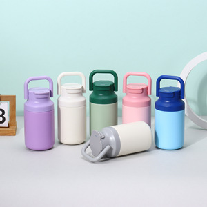 Contenitore Termico per Alimenti in Acciaio Inox con Logo Personalizzato, <span class=keywords><strong>Thermos</strong></span> con Manico Portatile, Regalo Aziendale - Product Image 3