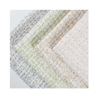 Nouveau tissu bouclé en polyester italien de luxe rose et bleu brillant pour vêtements, manteaux et sacs