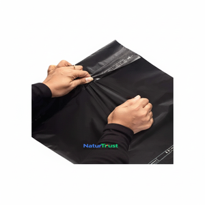 Fécule de maïs fabriquée en Inde, sacs postaux compostables, emballage de courrier écologique biodégradable, approvisionnement en vrac - Product Image 1