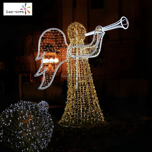 Vente de décorations de Noël d'extérieur, lumières de Noël d'extérieur, LED imperméables, anges lumineux - Product Image 3