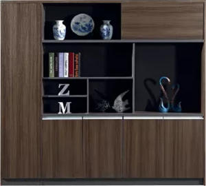 Nuevo diseño, gerente de lujo, oficina, larga mesa ejecutiva, jefe en forma de L, Oficina Ejecutiva con archivadores - Product Image 3