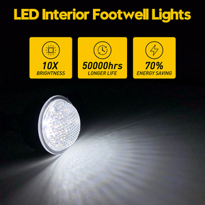 Lampe de pied d'intérieur à LED sous le tableau de bord pour Jeep Wrangler Grand Cherokee Commander Liberty Dodge <span class=keywords><strong>RAM</strong></span> - Product Image 2