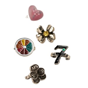Nuevo Adorno Metálico Vintage <span class=keywords><strong>para</strong></span> Zuecos y Chanclas, con Diseño de Corazón y Flor, de Latón, Elegante y de Moda, <span class=keywords><strong>para</strong></span> Comercio Transfronterizo - Product Image 6