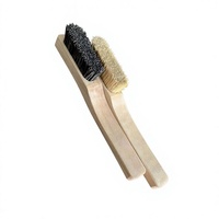 Brosse d'escalade en bois de hêtre à poils de porc, résistante à l'abrasion, pour le nettoyage et la préparation à la craie, équipement de bouldering extérieur, avec housse de protection, Chine