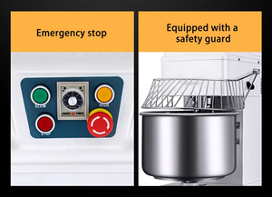 Équipement de boulangerie commercial en acier inoxydable, mélangeur à spirale automatique pour pâte à pâtisserie avec moteur, haute capacité - Product Image 2