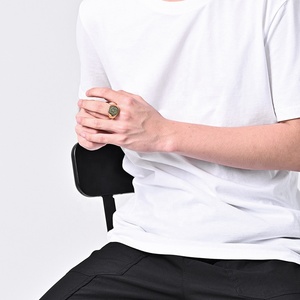 메실라이프 18K 금도금 스테인리스 스틸 남성 인장 반지 수호천사 반지 패션 별자리 반지 - Product Image 5