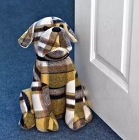 Butée de porte lestée personnalisée en forme de chiot mignon en peluche, butée de porte en sable, décoration d'intérieur en forme d'animal, jouet en peluche