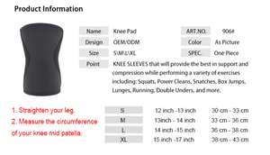 Logo personnalisé 7mm néoprène Compression Genouillère Manchon Doux Sport Genou Manchon pour Haltérophilie <span class=keywords><strong>Powerlifting</strong></span> CrossFit Training - Product Image 6