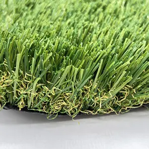 Premium Artificial Turf Rug Non-toxic Synthetic Grass Mat w/ Rubber Back Drainage Holes 1.2" Pile 3/8" Gauge15*100FT