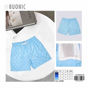 HDJ Men's Swim Trunks Printed <b>Letter</b> Pattern Breathable Polyester Board Shorts Casual Beachwear S M L XL XXL - Product Image 4