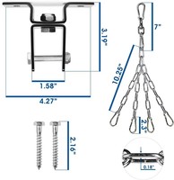 Support de fixation rotatif en PVC robuste pour tube d'échappement