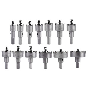 13-Piece TCT Hole Saw/Reamer/Metal Drill Set HSS Material for Plastic and <b>Pipe</b> Application - Product Image 2