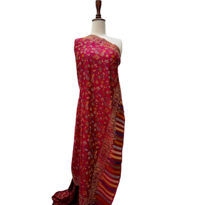 Custom Jacquard Jamawar <b>Shawl</b> Floral Premium Woven Breathable Skin-Friendly Soft Warm Elegant Traditional Fashion OEM ODM - Product Image 2