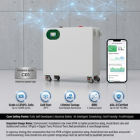 Batterie de secours pour télécommunications, 51,2 V 314 Ah LiFePO4 16 kWh avec décharge 200 A, IP54, empilable, CAN pour BTS (FDS disponible)