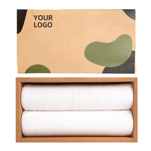 200 tampons de coton cosmétiques ronds jetables super doux à 3 couches, haute absorption, 5,8 cm, logo personnalisé, <span class=keywords><strong>démaquillant</strong></span> - Product Image 4