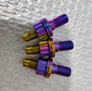Kit d'écrous hexagonaux ou à <span class=keywords><strong>12</strong></span> points en titane M6 M8/10x1.25mm, boulons de collecteur d'échappement, écrous et rondelles - Product Image 4