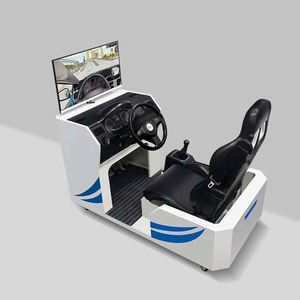 Système d'entraînement automobile automatique en métal avec pédales de direction, double écran, équipement pédagogique pour auto-école, simulateur de conduite - Product Image 2