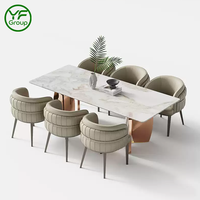 Nouvelle chaise de salle à manger de luxe italienne, cadre en acier carbone, éponge confortable, coussin doux, chaise de salle à manger moderne