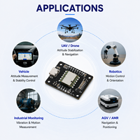 Module de capteur IMU AHRS 10 axes haute précision avec baromètre, magnétomètre, gyroscope, USB Type C, I2C, UART pour robots ROS