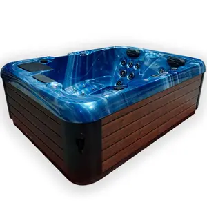 Blue Sale Modern Outdoor Banho Preços Spa Massagem Corner Multi Funcional Acrílico Banheira de hidromassagem mini Banheiras