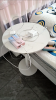 Petite Table d'Appoint Portable avec Rangement pour Canapé, Lit ou Salon