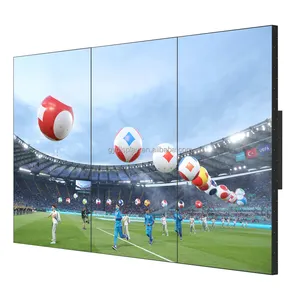 Usine 98 pouces 1x3 empilant un nouveau mur vidéo lcd 167 pouces grand écran de publicité LCD personnalisé signalisation numérique et écrans