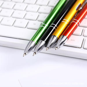 Bolígrafo táctil de aluminio de alta calidad de 17g, promociones, impresión publicitaria, logotipo de tinta azul/negra de Metal personalizado OEM inspirador - Product Image 2