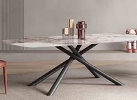 Kostenlose Probe Marmor Glas Designs ausziehbare moderne Klapp Luxus Stuhl Acryl Möbel Holz Esstisch