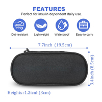 Bingyuan Mini-packs de glace personnalisés, étanches, améliorés, réutilisables, 18,5x7,5cm, 70g, pour étui de transport de refroidisseur d'insuline, approuvé par la TSA