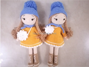 Bambola <span class=keywords><strong>Amigurumi</strong></span> Fatta a Mano all'Uncinetto 100% Cotone, Giocattolo di Peluche Animale Imbottito, Bambola Calmante per Neonati - Product Image 4