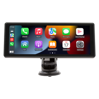 Cámara para Tablero con Pantalla Táctil Universal de 10 Pulgadas, Radio para Auto HD Inalámbrica, Reproductor MP5 Multimedia, Android Auto Inalámbrico, Carplay, Caja Negra para Auto